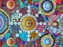 Telha colorida do mosaico
